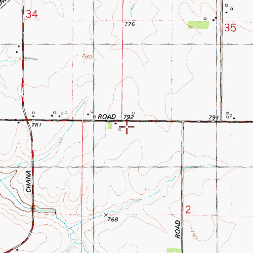 Topographic Map of Antioch School (historical), IL