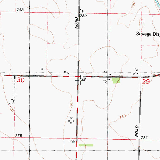 Topographic Map of Fischer School (historical), IL