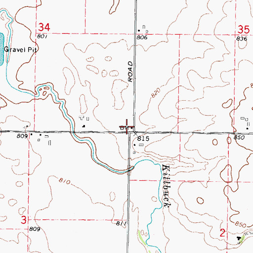 Topographic Map of Countryman School (historical), IL