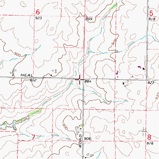 Topographic Map of Dreily School (historical), IL