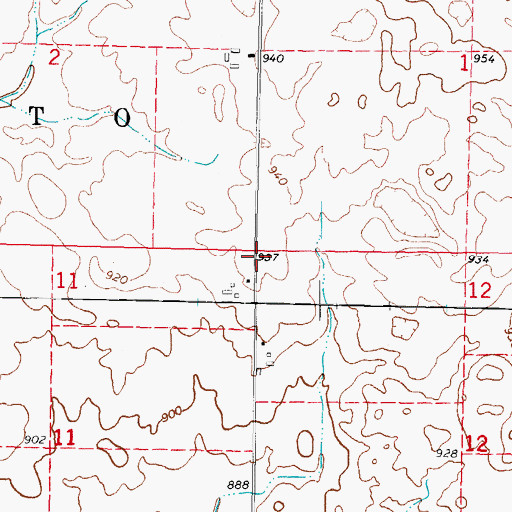 Topographic Map of Vallem School (historical), IL