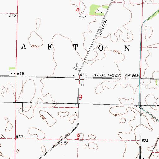 Topographic Map of Bovee School (historical), IL