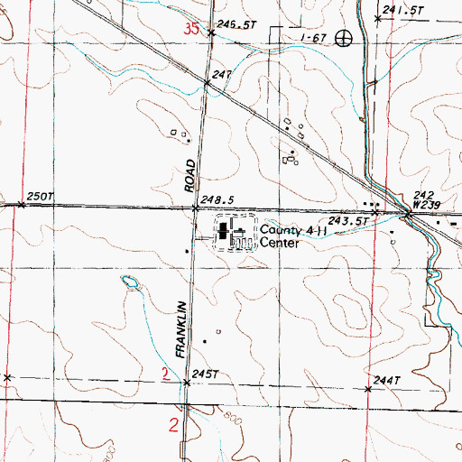 Topographic Map of Lee County 4-H Center, IL