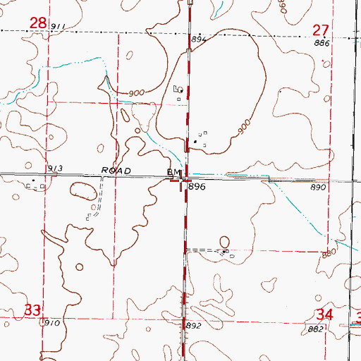 Topographic Map of Sheridan School (historical), IL
