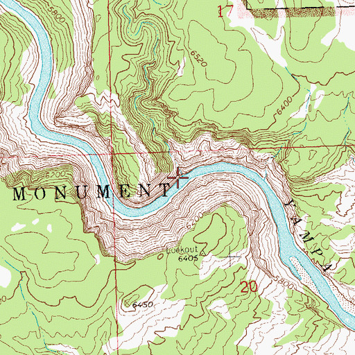 Topographic Map of Happy Hollow, CO