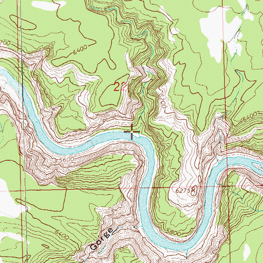 Topographic Map of Corral Springs Draw, CO