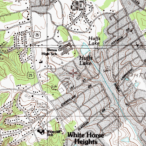 Topographic Map of Enchanted Forest, SC