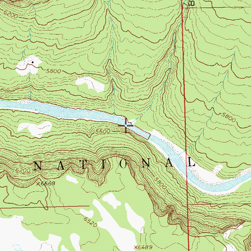 Topographic Map of Browns Draw, CO