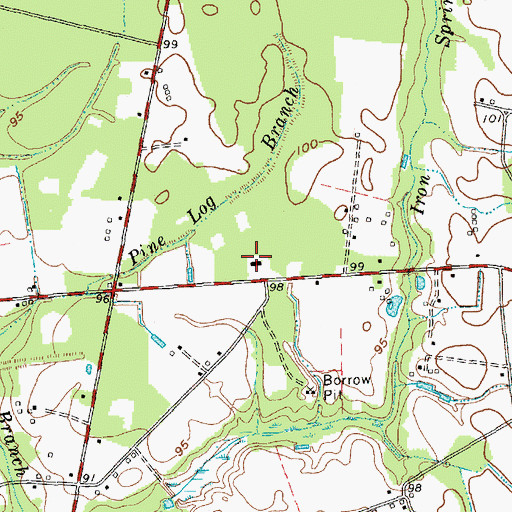 Topographic Map of Central School (historical), SC