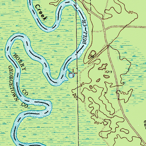 Topographic Map of Eddy Lake, SC