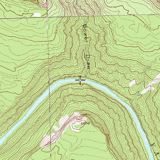 Topographic Map of Bower Draw, CO