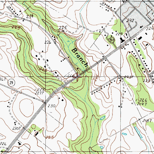 Topographic Map of Piedmont Baptist Church (historical), SC