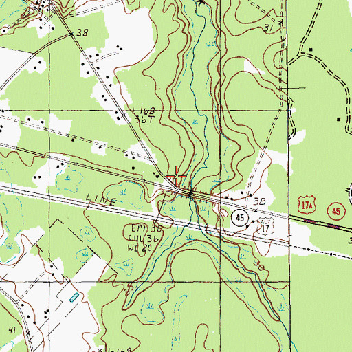 Topographic Map of New Emanuel School (historical), SC