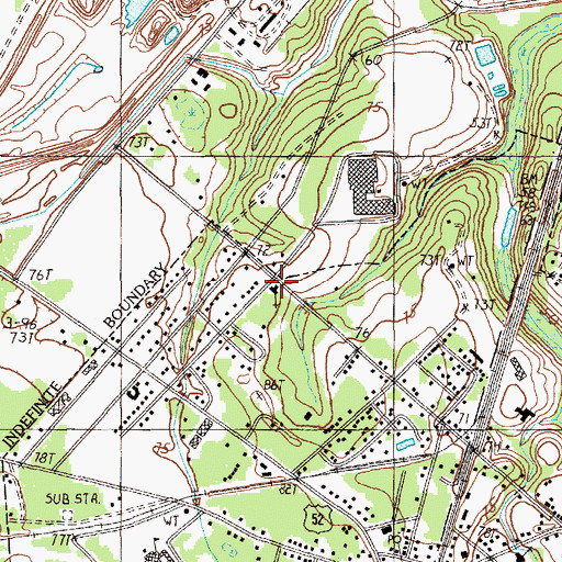 Topographic Map of Saint Michaels Church, SC