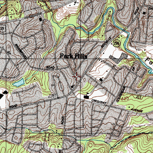 Topographic Map of Carlisle Park, SC