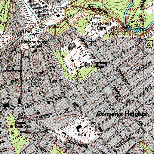 Topographic Map of Carmichael Hall, SC
