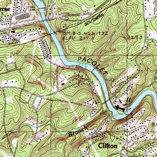 Topographic Map of Clifton Presbyterian Church (historical), SC