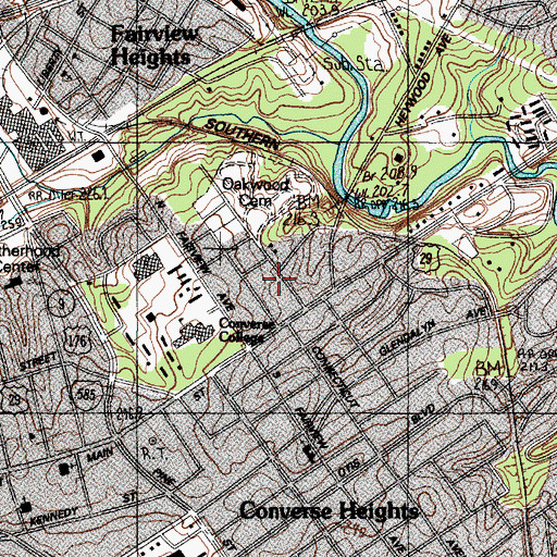 Topographic Map of Kingdom Hall of Jehovahs Witnesses, SC