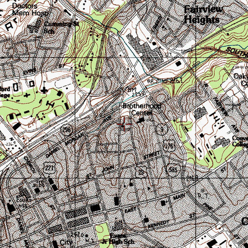 Topographic Map of Metropolitan African Methodist Episcopal Zion Church, SC