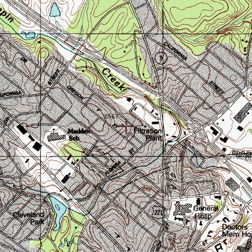 Topographic Map of Reeves Memorial Baptist Church, SC