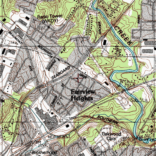 Topographic Map of Roselane Presbyterian Church, SC