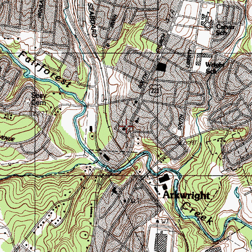 Topographic Map of Victory Baptist Church, SC