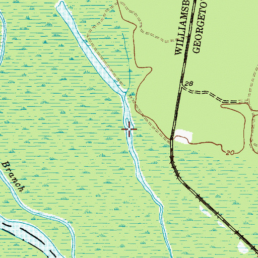 Topographic Map of Ferry Lake, SC