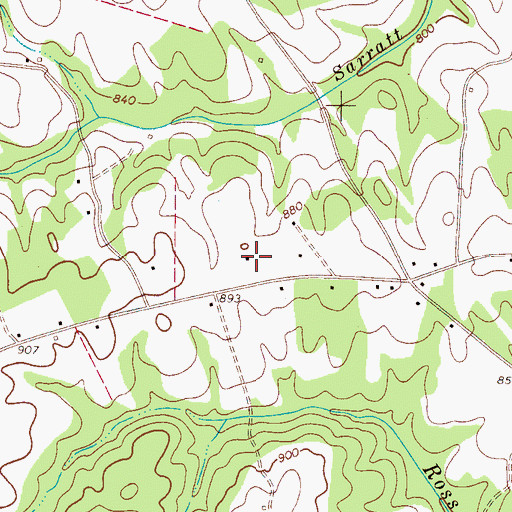 Topographic Map of Island Creek School (historical), SC