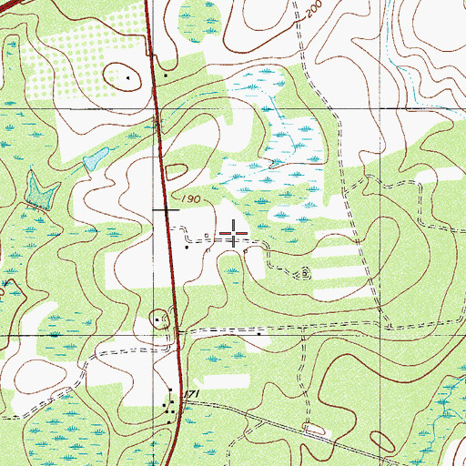 Topographic Map of Erwinton Plantation, SC