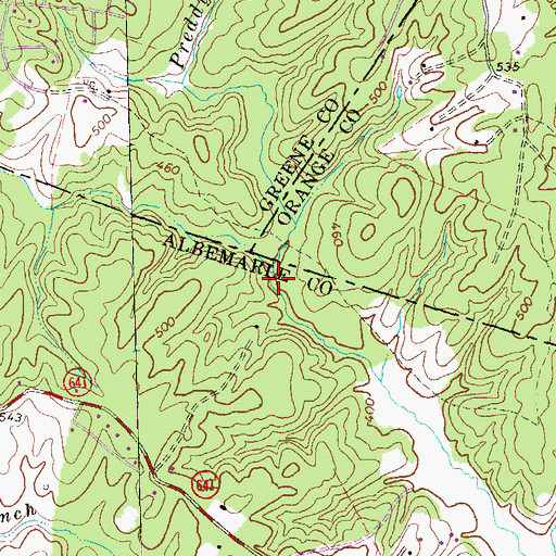 Topographic Map of Cedar Run, VA