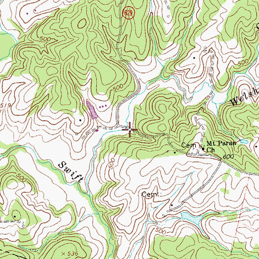 Topographic Map of Early Mill (historical), VA