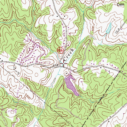 Topographic Map of Herndon Mill (historical), VA