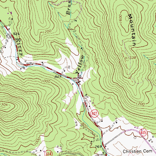 Topographic Map of Nimrod (historical), VA