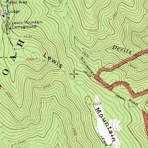 Topographic Map of Roach Mission (historical), VA