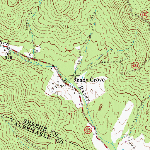 Topographic Map of Shiffett Hollow, VA