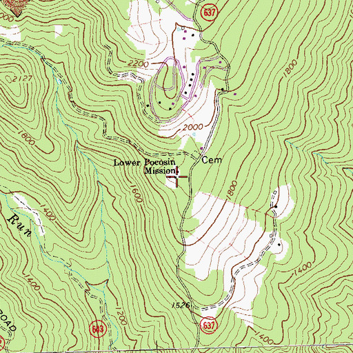 Topographic Map of Towles (historical), VA