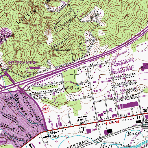 Topographic Map of Woodlawn, VA