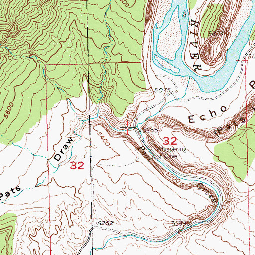 Topographic Map of Pats Draw, CO