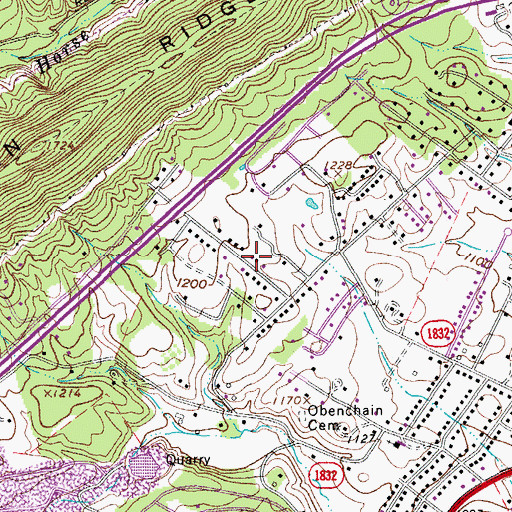 Topographic Map of Belle Haven, VA