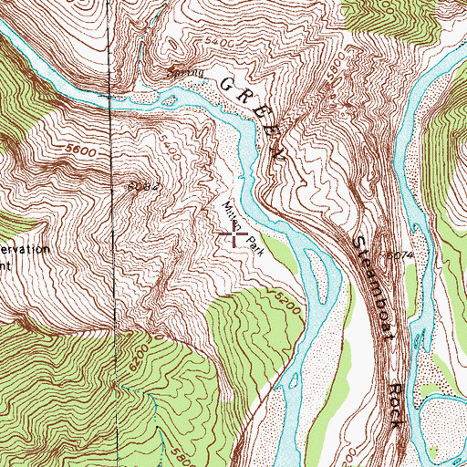 Topographic Map of Menlo Park, CO