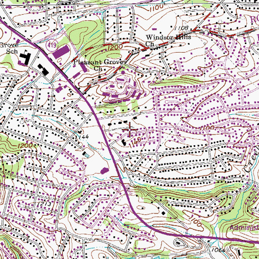 Topographic Map of City View Heights, VA