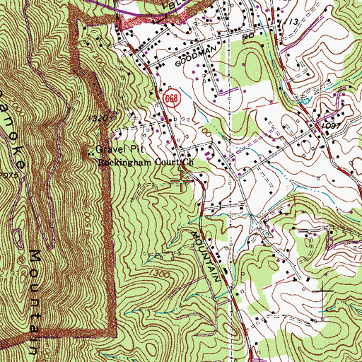 Topographic Map of East Pointe, VA