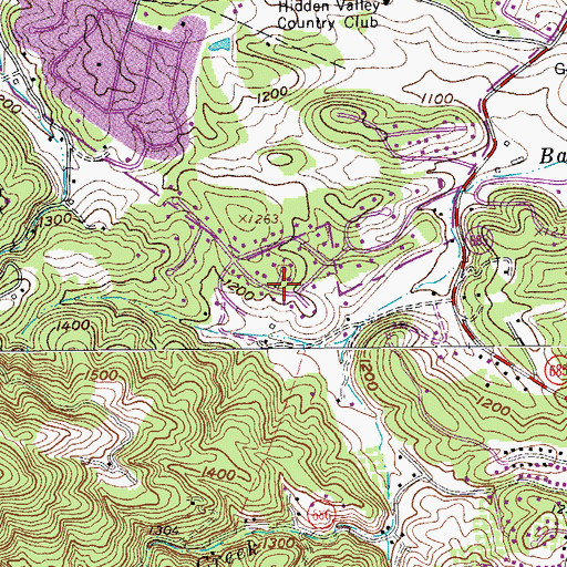 Topographic Map of Fairway Forest, VA
