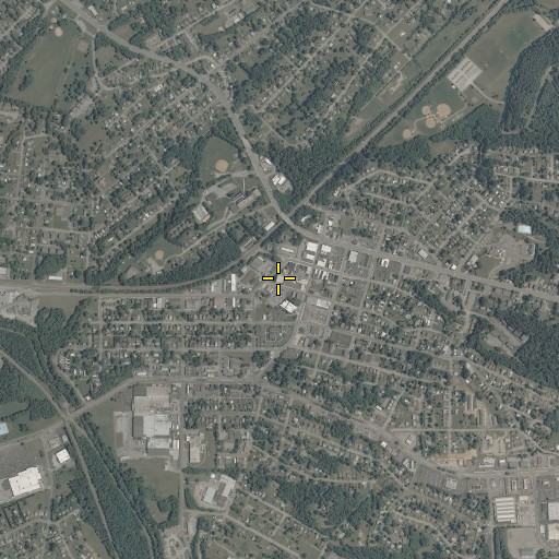 Aerial/Satellite Image of Roanoke County Fire and Rescue Station 2 - Vinton Fire Department, VA