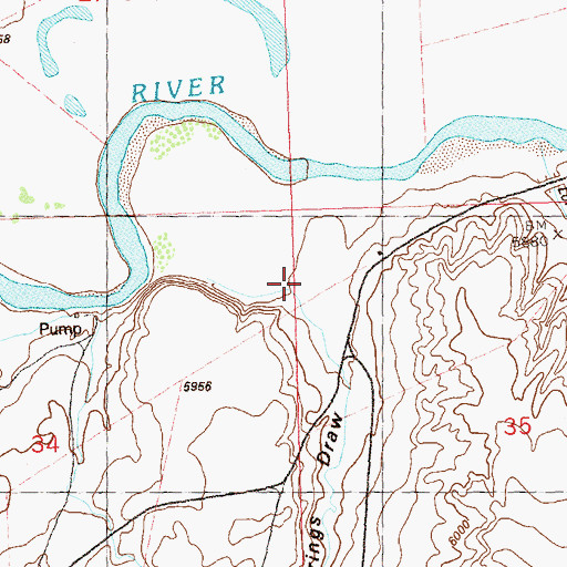 Topographic Map of Cedar Springs Draw, CO