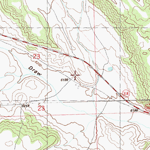 Topographic Map of Solace Ranch, CO