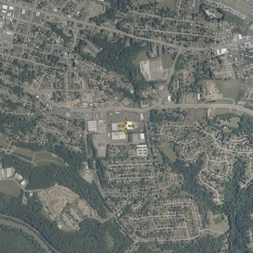 Aerial/Satellite Image of Lake Drive Plaza Shopping Center, VA