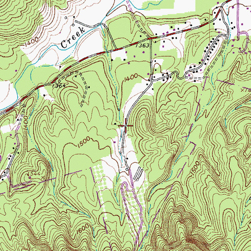 Topographic Map of Mountain Brook Estates, VA