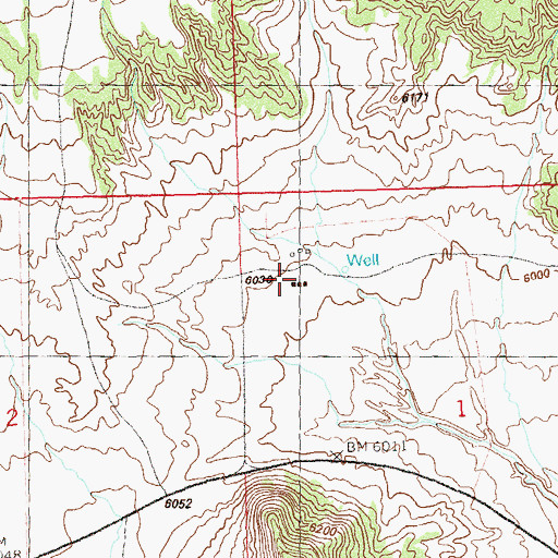 Topographic Map of Tisdell Ranch, CO