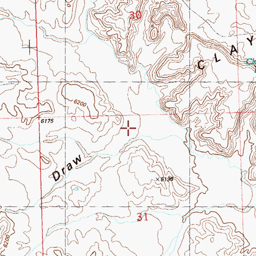 Topographic Map of Two Bar Draw, CO